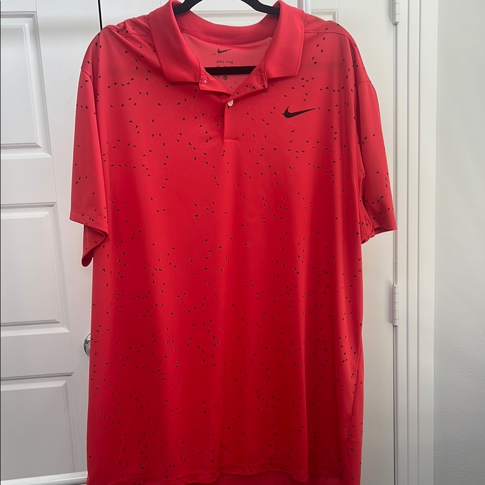 Nike Red Performance Polo Shirt